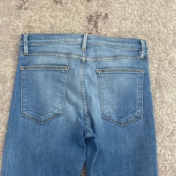 Frame Denim Women's Blue Le High Skinny Cut Offs Morton Distressed Jeans 27 - Picture 6 of 7